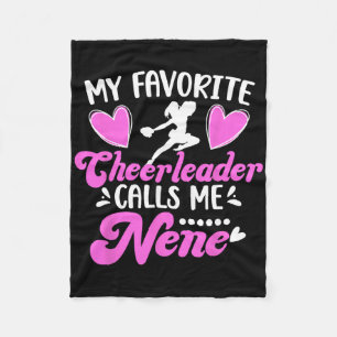 My Favorite Cheerleader Nene Cheer Nene Cheerleadi Fleece Blanket