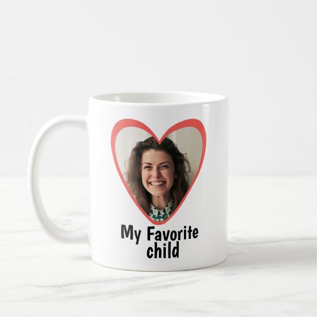 My Favorite Child Custom Photo Coffee Mug (Left)