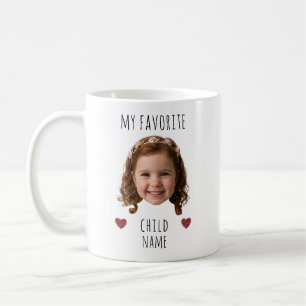 My Favorite Child Custom Photo Face & Name Coffee Mug