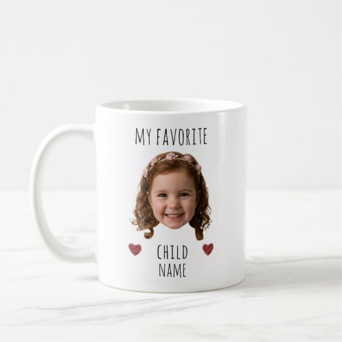 My Favorite Child Custom Photo Face & Name Coffee Mug