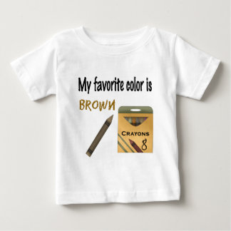 My Favorite Color is Brown Baby T-Shirt