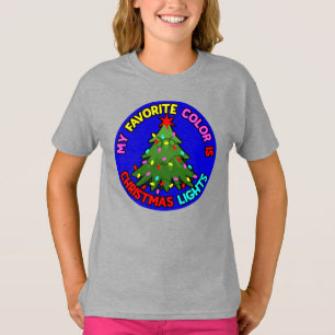 My Favorite Color is Christmas Lights-78678 T-Shirt