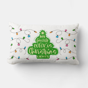 My Favorite Color Is Christmas Lights-99980 Lumbar Pillow