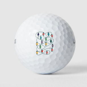 My Favorite Color Is Christmas Lights Funny Pajama Golf Balls