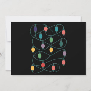 My Favorite Color Is Christmas Lights Funny Pajama Holiday Card