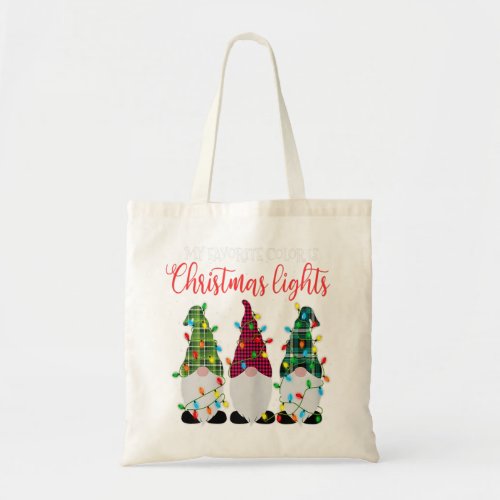 My Favorite Color Is Christmas Lights Gift Tote Bag
