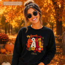 My Favorite Color is Fall Personalized Womens
