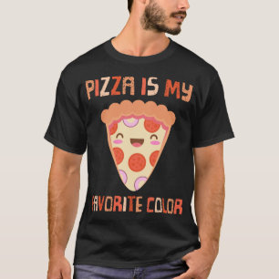 My Favorite Color Is Pizza Funny Pepperoni Slice D T-Shirt