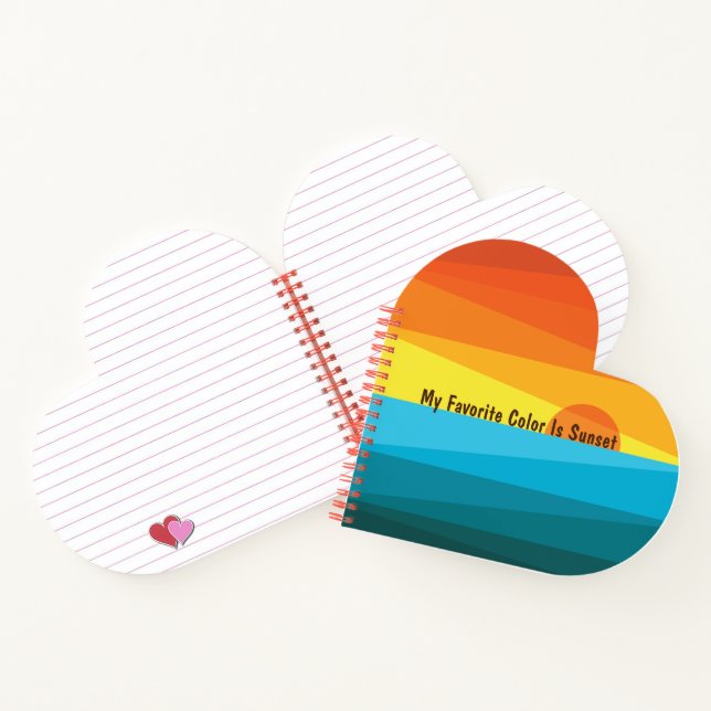 My Favorite Color Is Sunset  Notebook (Inside)