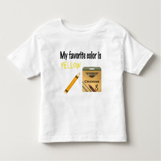 My Favorite Color is Yellow Toddler T-shirt