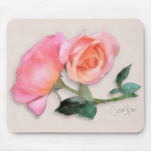 My Favorite Color of Rose Mouse Pad (Front)