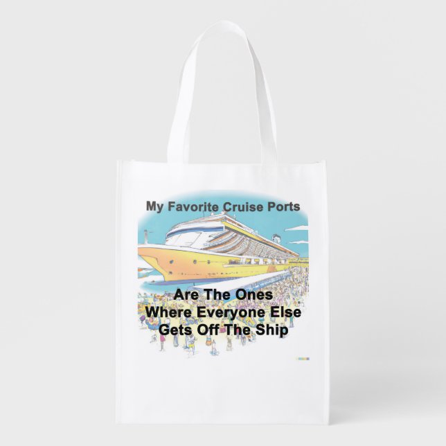 My Favorite Cruise Ports Shopping Bag (Front)