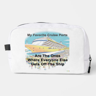My Favorite Cruise Ports toiletry bag