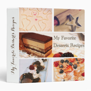 My favorite desserts recipes 1,5'' Binder