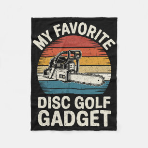 My Favorite Disc Golf Gadget Funny Disc Golf Fleece Blanket