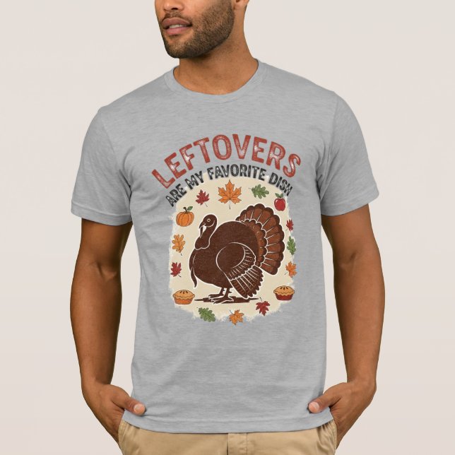 My Favorite Dish – Vintage Thanksgiving T-Shirt  (Front)