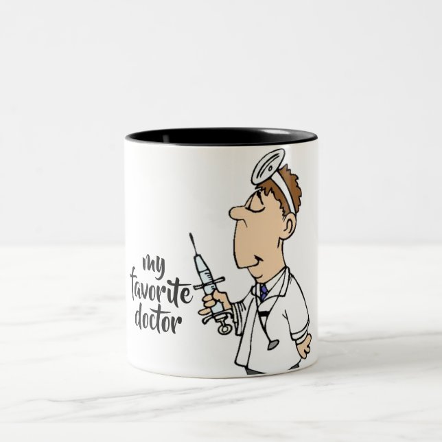 ***MY FAVORITE DOCTOR*** Two-Tone COFFEE MUG (Center)