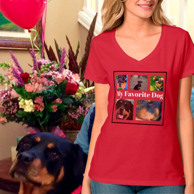 My Favorite Dogs Create Your Own 5-Photo  T-Shirt (Creator Uploaded)