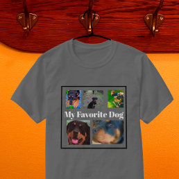 My Favorite Dogs Create Your Own 5-place  T-Shirt
