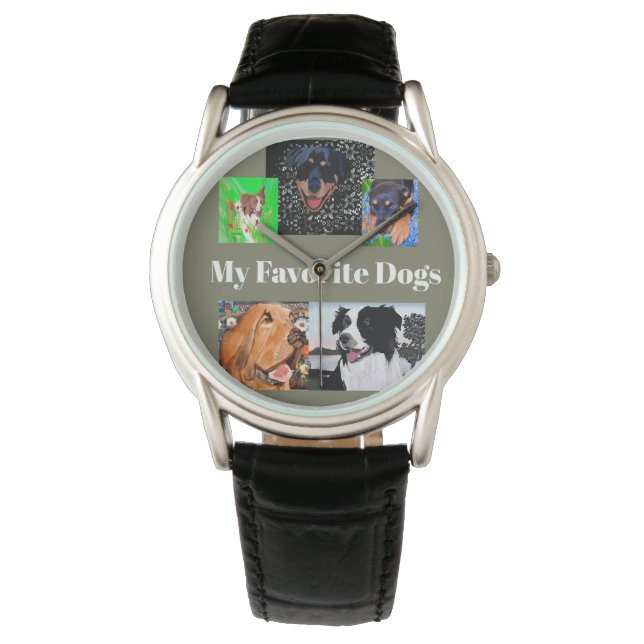 My Favorite Dogs Create Your Own 5-place   Watch (Front)