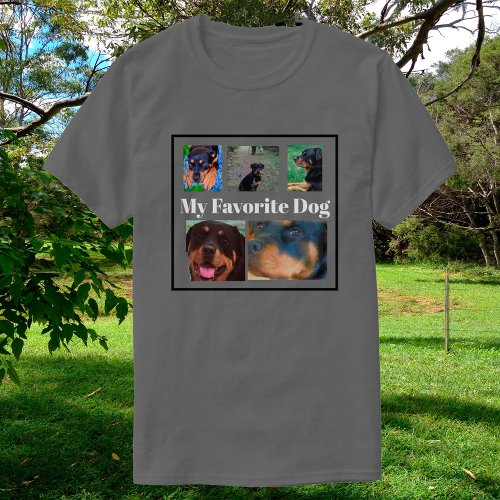 My Favorite Dogs Create Your Own 6_place  T_Shirt