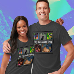 My Favorite Dogs Template 5-photo T-Shirt