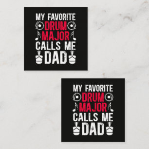 My Favorite Drum Major Dad Of A Drum Loyalty Card