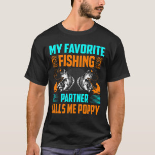 My Favorite Fishing Partner Calls Me POPPY Vintage T-Shirt