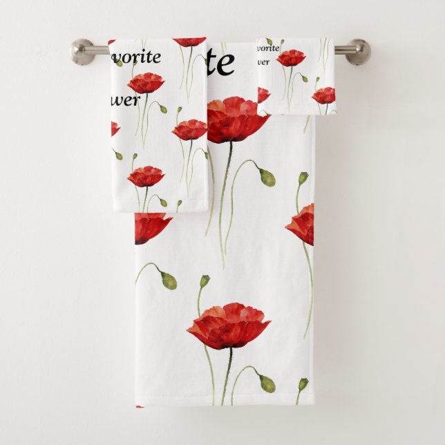 My Favorite Flower- Bath Towel Set (Insitu)