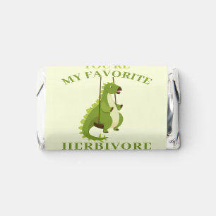 My favorite funny dinosaurs school Valentines  Hershey's Miniatures