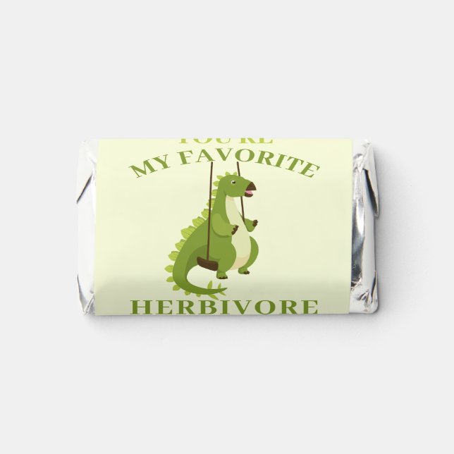 My favorite funny dinosaurs school Valentines  Hershey's Miniatures (Front)