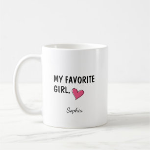 My Favorite Girl Personalized Daughter Gift Coffee Mug