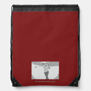 My Favorite Golf Coach Drawstring Bag