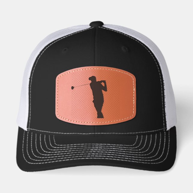 My Favorite Golf Coach Leather Patch Hat (Front)