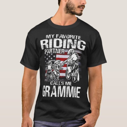 My Favorite Golfer Calls Me GRAMMIE Dirt Bike US F T_Shirt
