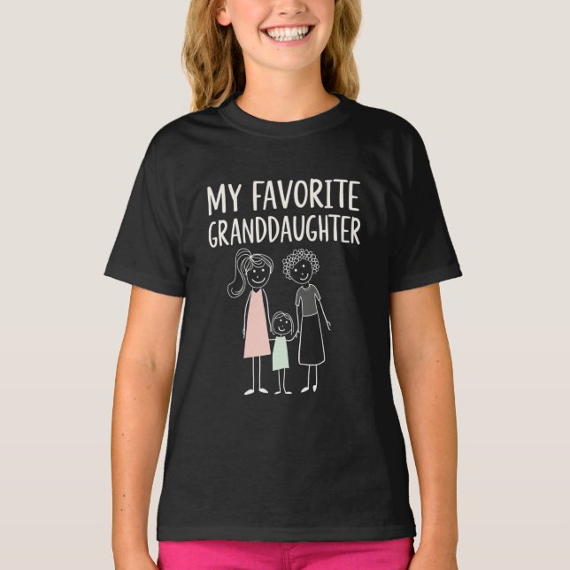 My Favorite Granddaughter  T-Shirt (Front)