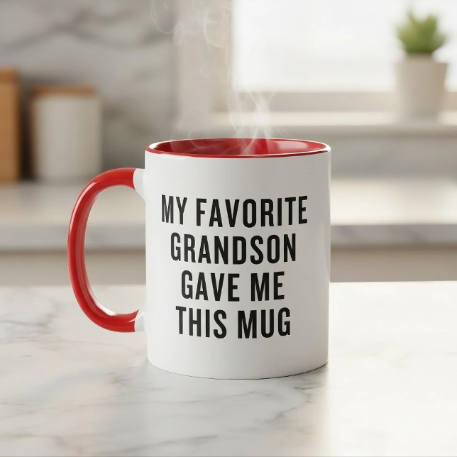 My Favorite Grandson Gave Me This Mug Funny (Creator Uploaded)