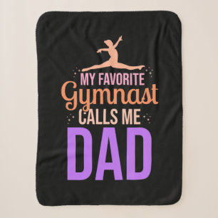 My Favorite Gymnast Calls Me Dad Sherpa Blanket