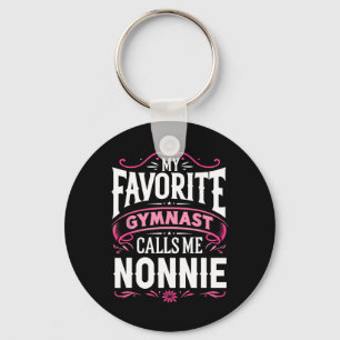 My Favorite Gymnast Calls Me Nonnie Gymnastics Keychain