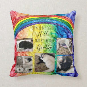 My Favorite Hello Pet Memorial PHOTO Throw Pillow