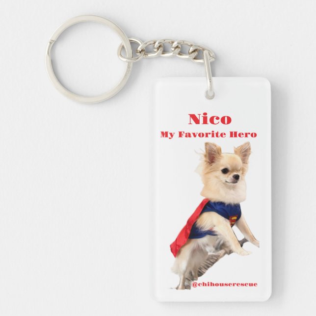 My Favorite Hero Acrylic Keychain (Front)