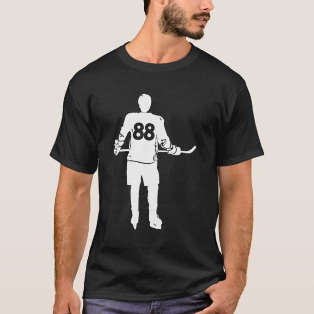 My Favorite Hockey Player Number 88 Hockey Fan T-Shirt (Front)
