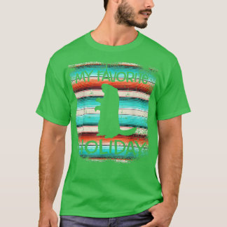 My Favorite Holiday Ground Hog Sunset Groundhog Da T-Shirt