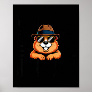 My Favorite Holiday Groundhog Day Flag Of Us Groun Poster