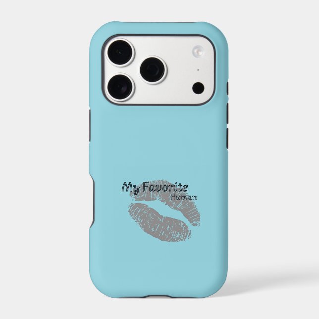 My Favorite Human iPhone 17 Case – Romantic Lips A (Back)