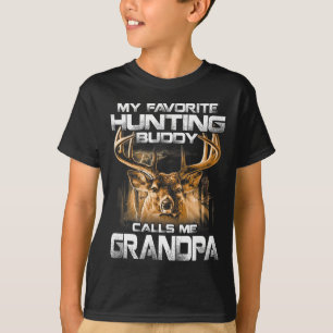 My Favorite Hunting Buddy Calls Me Grandpa  T-Shirt