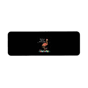 My Favorite Is Christmas Lights Costume Flamingo Label