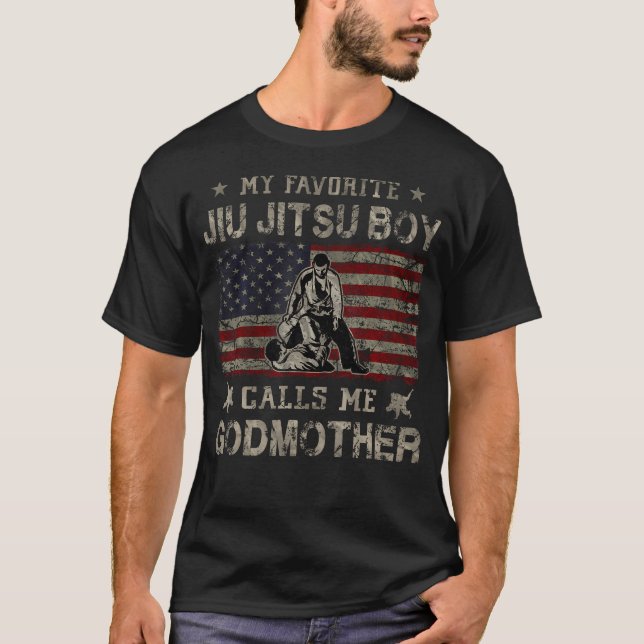 My Favorite Jiu Jitsu Boy Calls Me Godmother Mothe T-Shirt (Front)