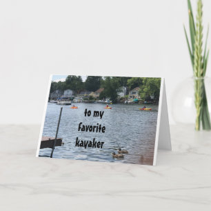 MY *FAVORITE KAYAKER** HAPPY 13th BIRTHDAY CARD
