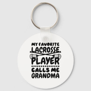 My Favorite Lacrosse Player Calls Me Grandma Lacro Keychain